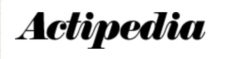 black and white logo of actipedia